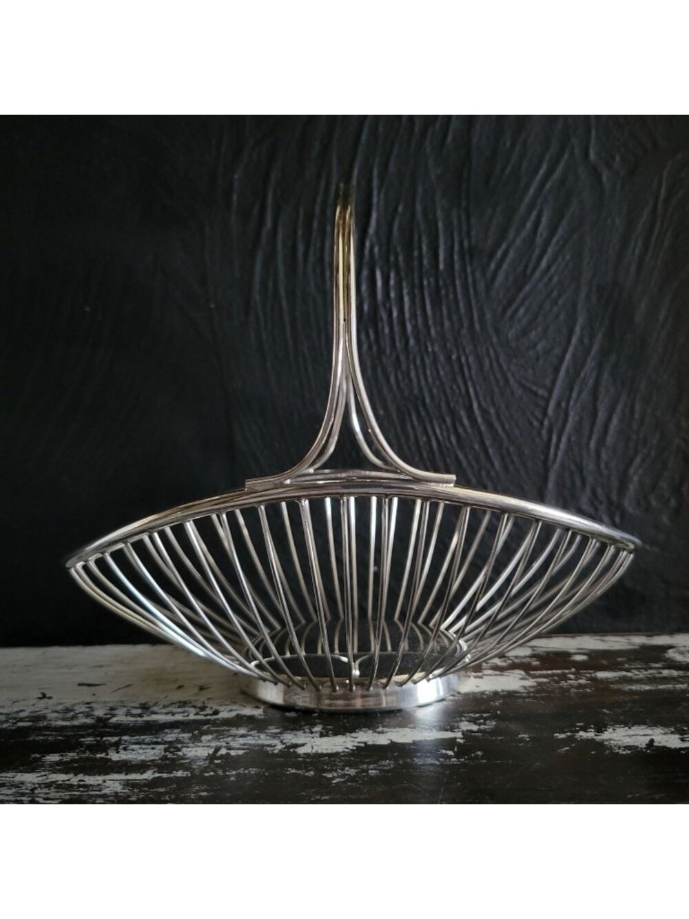 Vintage Carl Deffner Silverplate Wire Basket Fruit Basket Made in Germany